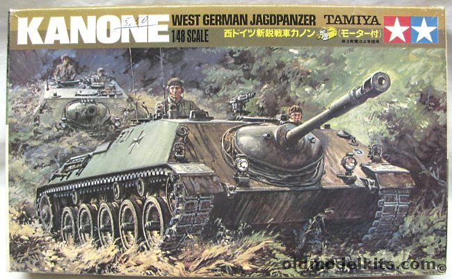 Tamiya 1/48 West German Jagdpanzer Kanone - Motorized, MS107-250 plastic model kit